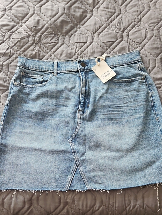 a.n.a Dresses & Skirts - a.n.a Light Blue Denim Midi Skirt